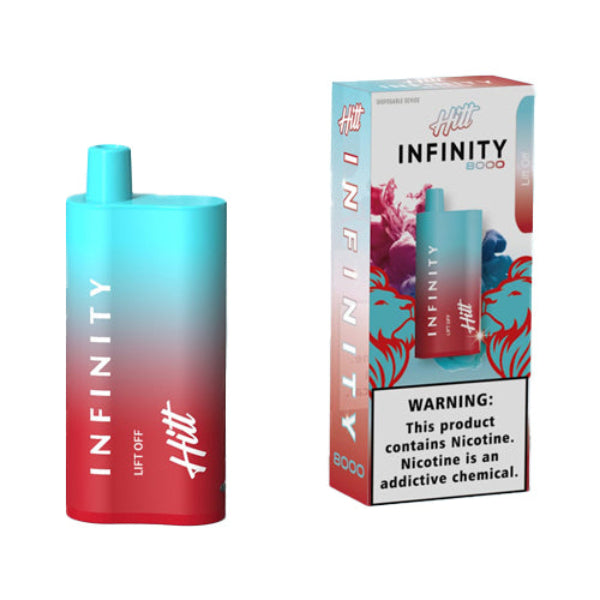 Hitt Infinity 8000 Puffs Single Disposable Vape 20mL Best Flavor Lift Off