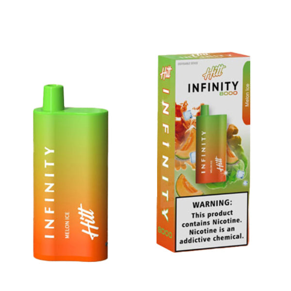 Hitt Infinity 8000 Puffs Single Disposable Vape 20mL Best Flavor Melon Ice