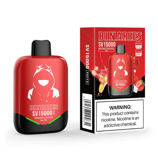 Best Deal Horizon Binaries SV15000 Puffs Recharge Vape 20mL Strawberry Banana Ice