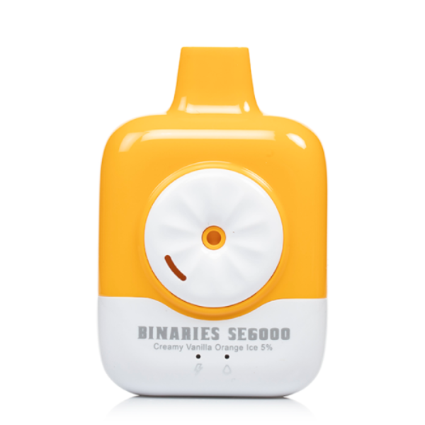 Best Deal HorizonTech Binaries Cabin SE6000 Rechargeable Vape 12mL Creamy Vanilla Orange Ice
