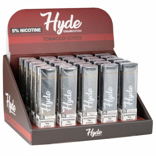 Hyde CE Tobacco Series Disposable Vape 1.6mL 25 Count Display Best Flavors