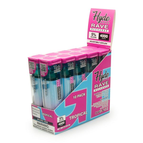 Hyde Edge RAVE Recharge 10 Pack Disposable Vape