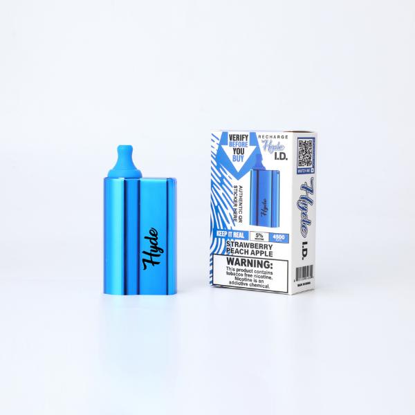 Strawberry Peach Apple Hyde I.D. Recharge 4500 Puffs Single Disposable Bulk Deal!