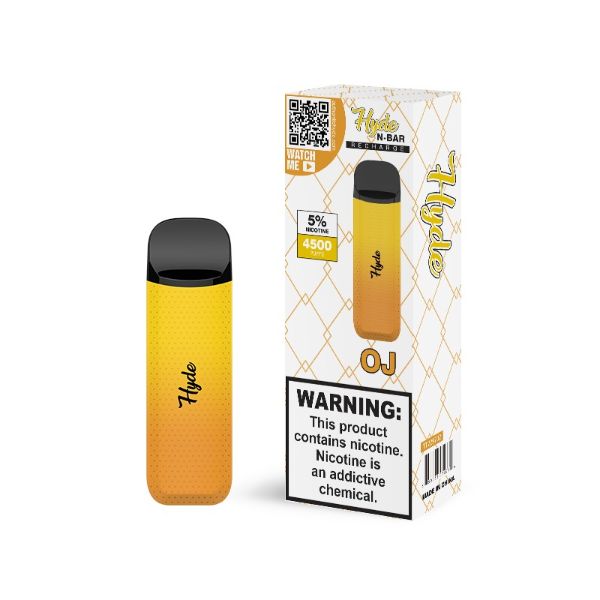 Hyde N-Bar Recharge Disposable Vape 10 Pack Best Flavor OJ