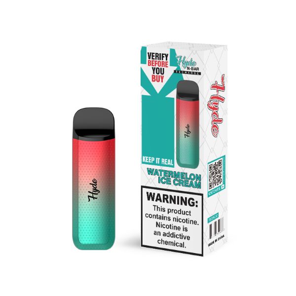 Hyde N-Bar Recharge Disposable Vape 10 Pack Best Flavor Watermelon Ice Cream