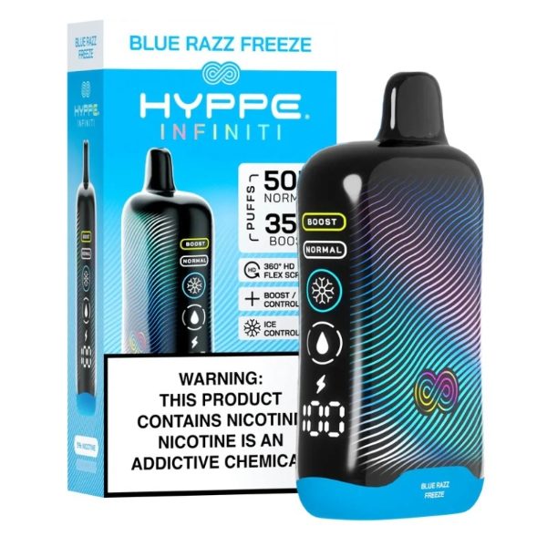 Hyppe Infiniti 50,000 Puffs Disposable Blue Razz Freeze