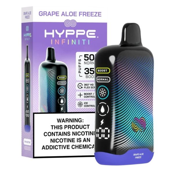 Hyppe Infiniti 50,000 Puffs Disposable Grape Aloe Freeze