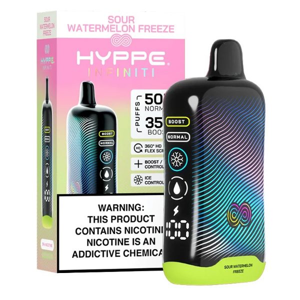 Hyppe Infiniti 50,000 Puffs Disposable Sour Watermelon Freeze