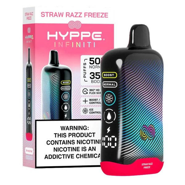 Hyppe Infiniti 50,000 Puffs Disposable Straw Razz Freeze
