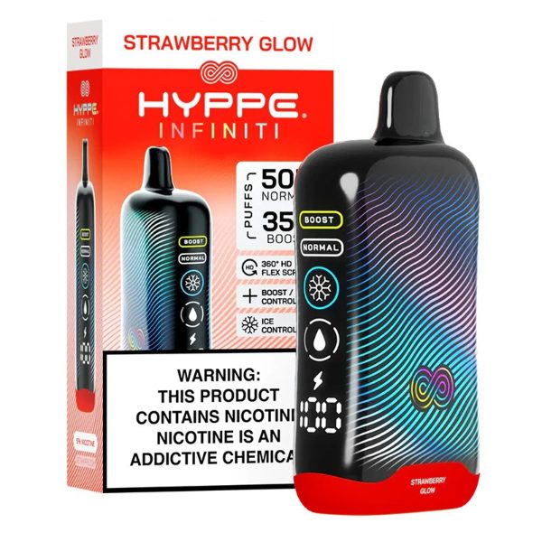 Hyppe Infiniti 50,000 Puffs Disposable Strawberry Glow