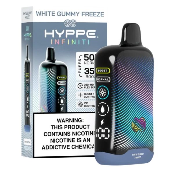 Hyppe Infiniti 50,000 Puffs Disposable White Gummy Freeze