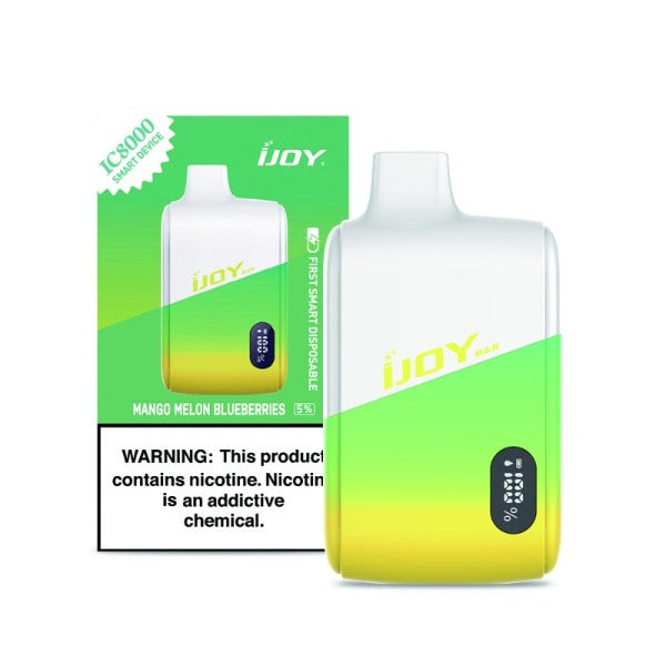 iJoy Bar IC8000 8000 Puffs Rechargeable Disposable Vape 18mL - $8.09   eJuices.co