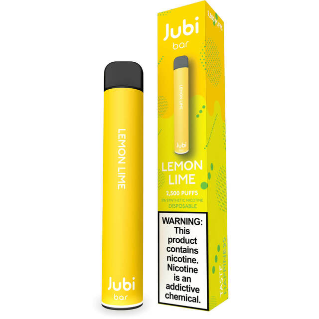 Jubi Bar 2500 Puffs 8ML Single Disposable Vape Best Flavor Lemon Lime