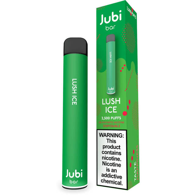 Jubi Bar 2500 Puffs 8ML Single Disposable Vape Best Flavor Lush Ice