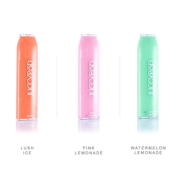 JuccyPod M1 1500 Puffs Disposable Vape 10 Pack Best Flavors Lush Ice Pink Lemonade Watermelon Lemonade