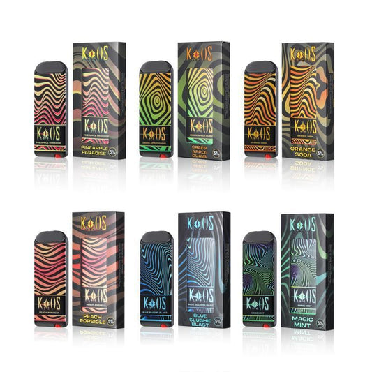 Kaos Disposable Vape 1500 Puffs 8 Pack Wholesale Best Flavors