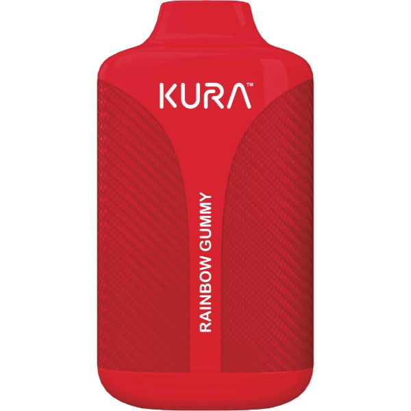 Best Deal Kura 6000 Puffs Disposable Vape 5 Pack 12mL Rainbow Gummy