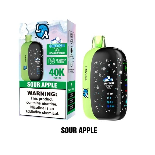 L&A Switch 40,000 Puffs Disposable - Sour Apple