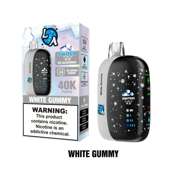 L&A Switch 40,000 Puffs Disposable - White Gummy