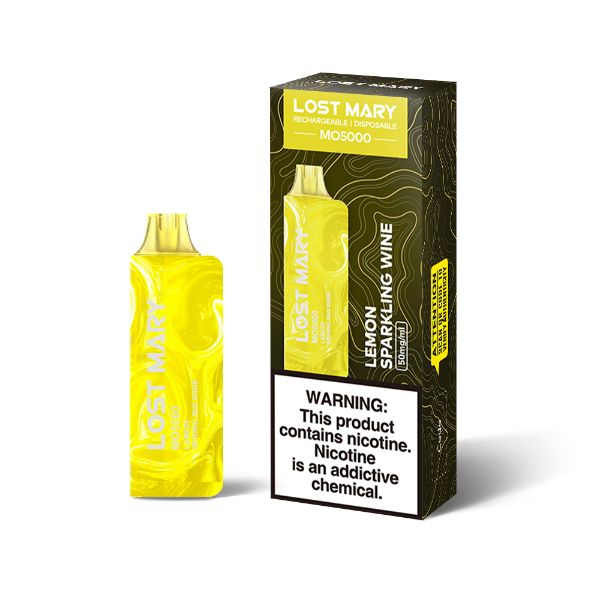 Best Deal Lost Mary MO5000 Disposable Vape by Elf Bar 10 Pack 13.5mL Lemon Sparkling Wine