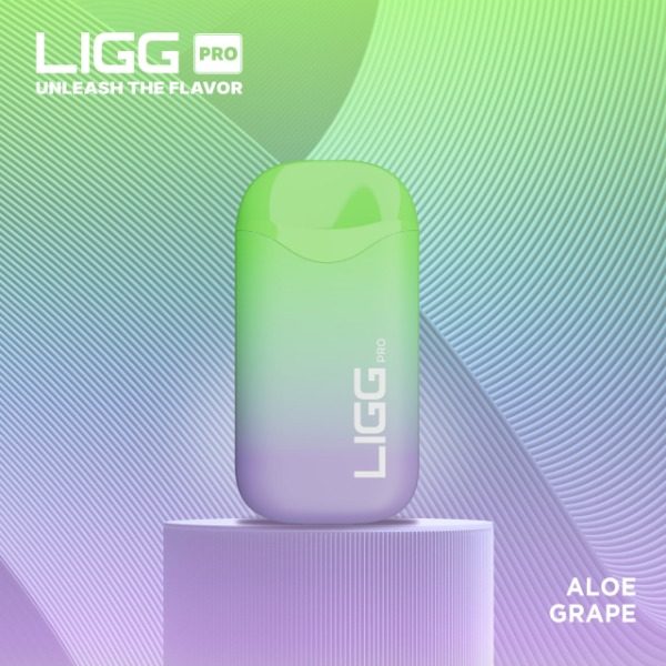 LIGG Pro 5500 Puffs Rechargeable Disposable - Aloe Grape