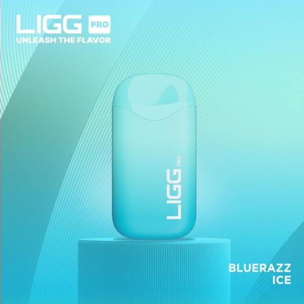 LIGG Pro 5500 Puffs Rechargeable Disposable - Blue Razz Ice