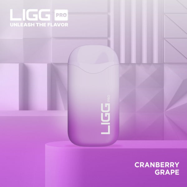 LIGG Pro 5500 Puff Rechargeable Disposable - Cranberry Grape