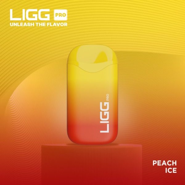 LIGG Pro 5500 Puff Rechargeable Disposable - Peach Ice
