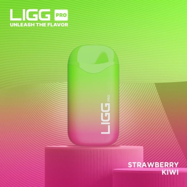 LIGG Pro 5500 Puffs Rechargeable Disposable - Strawberry Kiwi