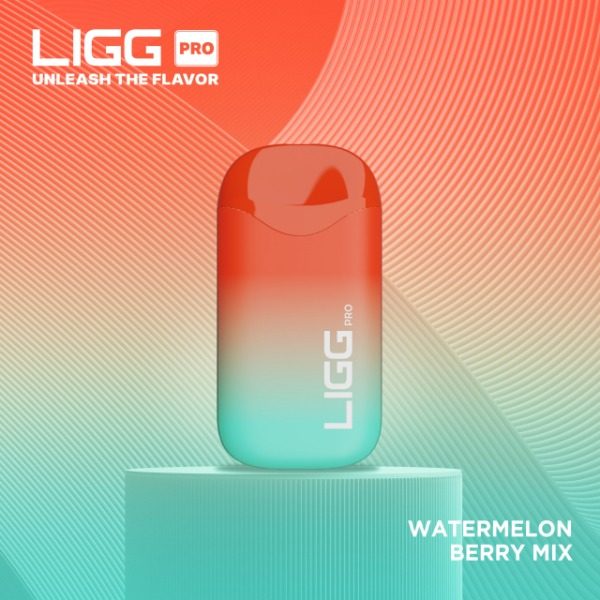 LIGG Pro 5500 Puffs Rechargeable Disposable - Watermelon Berry Mix