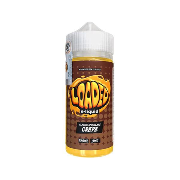 Loaded Series E-Liquid 100mL-Nutty Choco Crepe-6mg