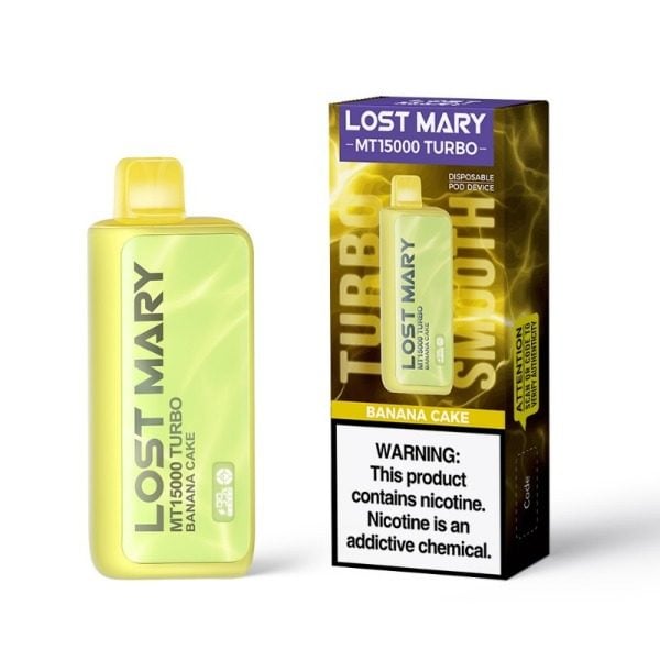 Lost Mary MT15000 Turbo Rechargeable Vape - Banana Cake