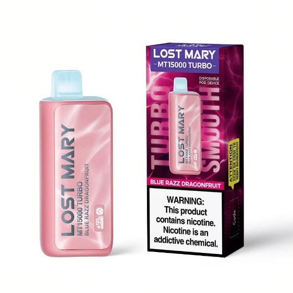 Lost Mary MT15000 Turbo Rechargeable Vape - Blue Razz Dragonfruit