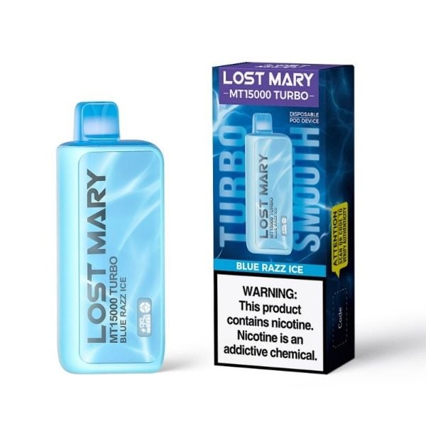 Lost Mary MT15000 Turbo Rechargeable Vape - Blue Razz Ice