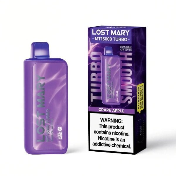 Lost Mary MT15000 Turbo Rechargeable Vape - Grape Apple