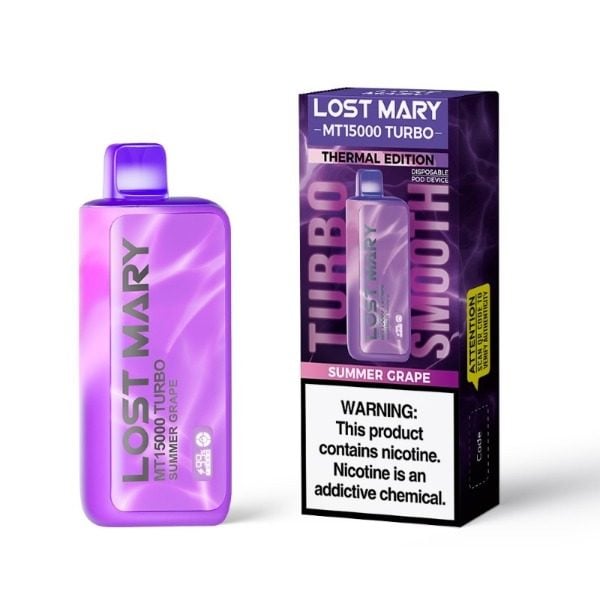 Lost Mary MT15000 Turbo Rechargeable Vape - Summer Grape