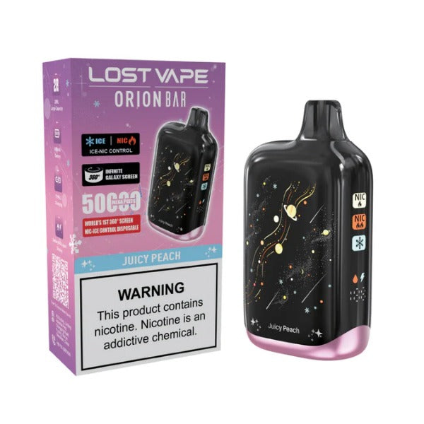 Best Deal Lost Vape Orion Bar 50,000 Puffs Disposable Juicy Peach