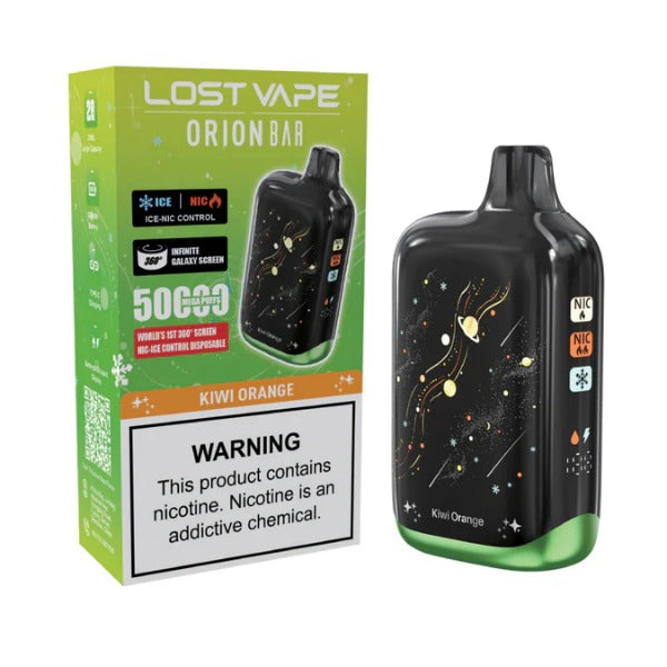 Best Deal Lost Vape Orion Bar 50,000 Puffs Disposable Kiwi Orange