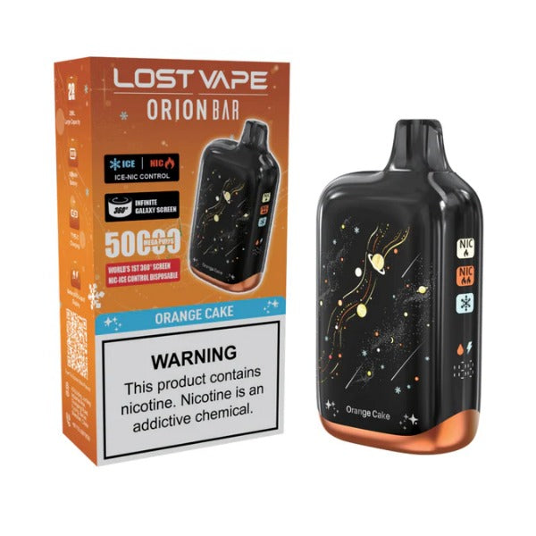 Best Deal Lost Vape Orion Bar 50,000 Puffs Disposable Orange Cake