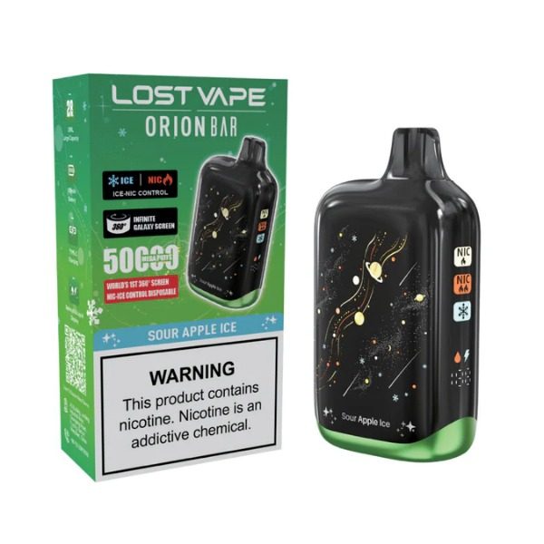 Lost Vape Orion Bar 50,000 Puffs Disposable - Sour Apple Ice