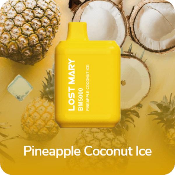 Best Deal Lost Mary BM5000 Puffs Disposable Vape 12mL Pineapple Coconut Ice
