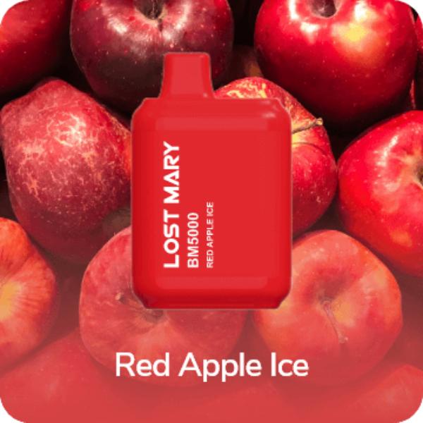 Best Deal Lost Mary BM5000 Puffs Disposable Vape 12mL Red Apple Ice