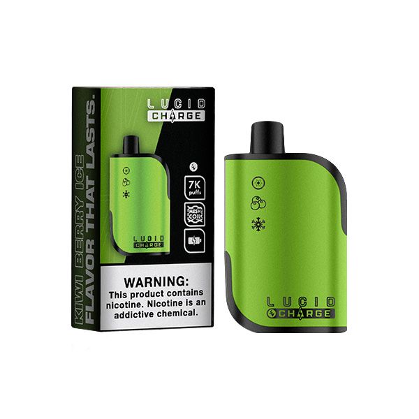 Best Deal Lucid Charge 7000 Puffs Disposable Vape 14mL Kiwi Berry