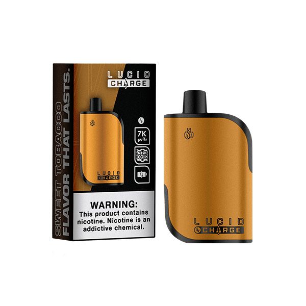 Best Deal Lucid Charge 7000 Puffs Disposable Vape 14mL Sweet Tobacco