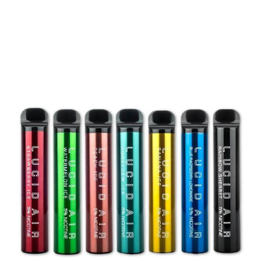 Lucid Air Disposable Vape 5000 Puffs 10-Pack 16.7mL Best Selling Flavors