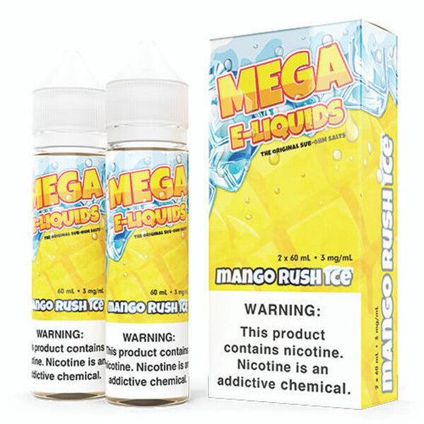 Best Deal Mega Series E-liquid 2x60ML - Mango Rush Ice