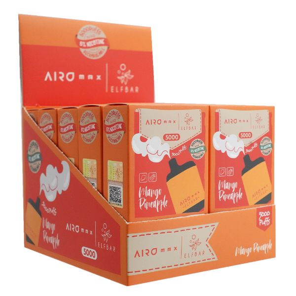 Elf Bar Airo Max 5000 Puffs Disposable Vape 10 Pack - $40.46 eJuices.co Elf Bar Airo Max 5000 Puffs Disposable Vape 10 Pack - $40.46 eJuices.co