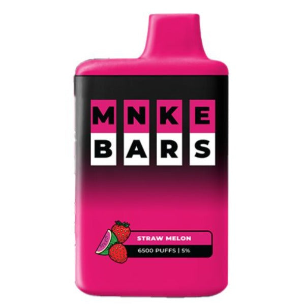 Best Deal MNKE Bars 6500 Puffs Disposable Vape Straw Melon