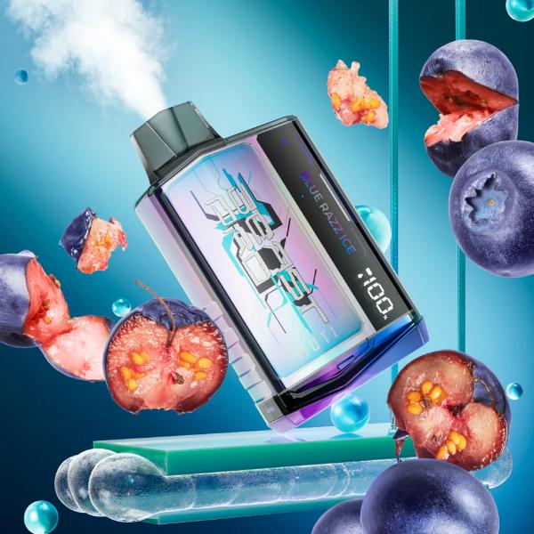 Moti Beast Pro 10000 Puffs Rechargeable Vape Disposable 18mL Best Flavor Blue Razz Ice