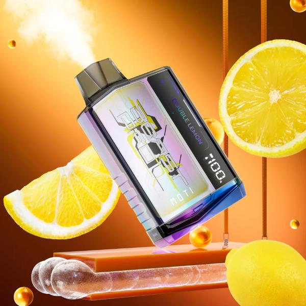 Moti Beast Pro 10000 Puffs Rechargeable Vape Disposable 18mL Best Flavor Double Lemon